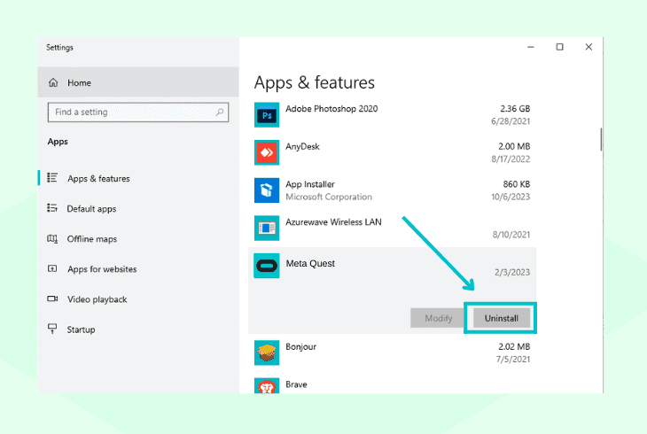 reset the oculus desktop app