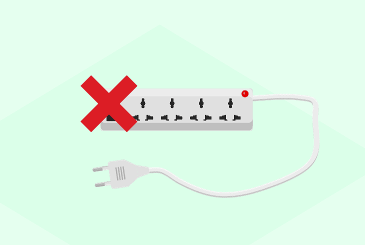 do not use extension cables