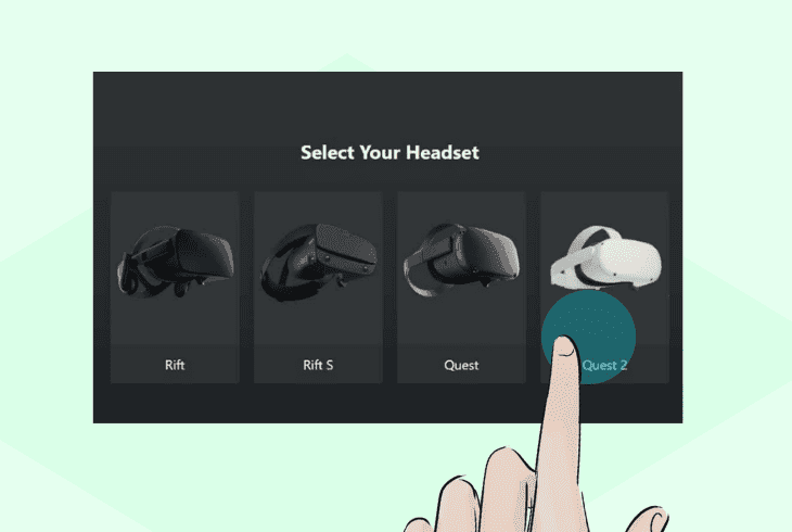 connect quest 2 via the oculus app