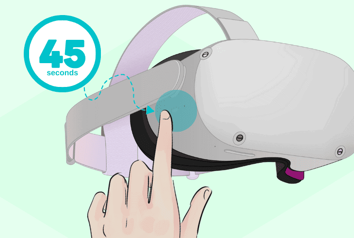 hard reboot the oculus quest 2