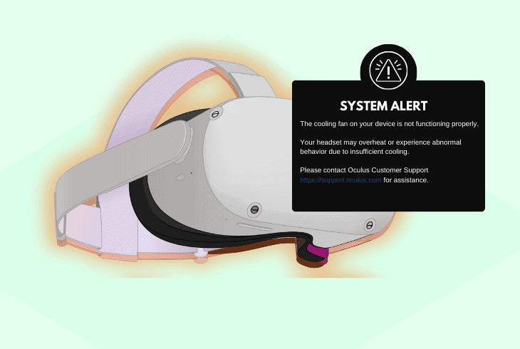 oculus quest 2 overheating message explained