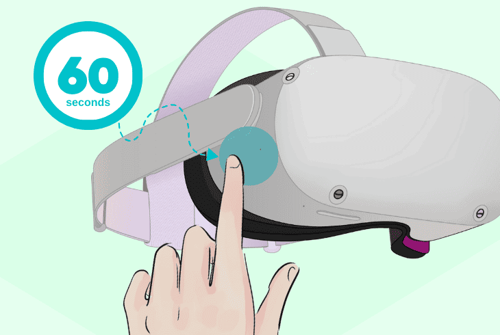 power cycle the vr headset