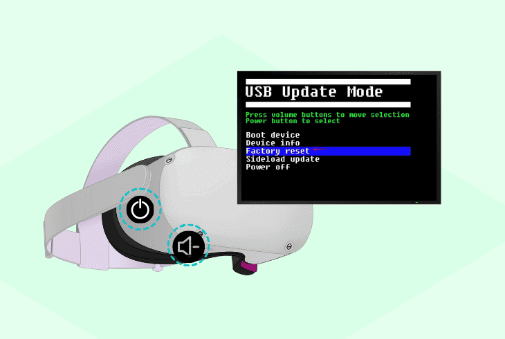factory reset the oculus quest 2