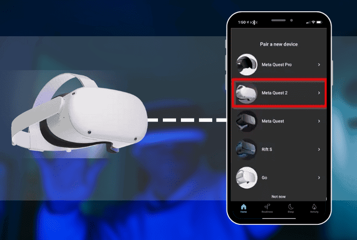 re-pair headset with the meta quest app