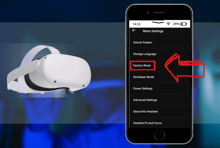factory reset your oculus quest