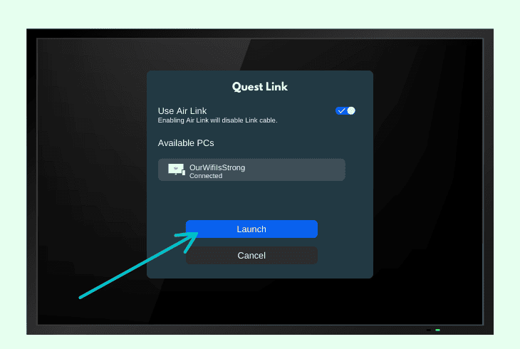 start a game from the application