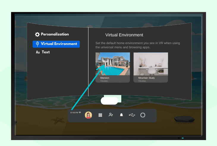 switch to default home environment