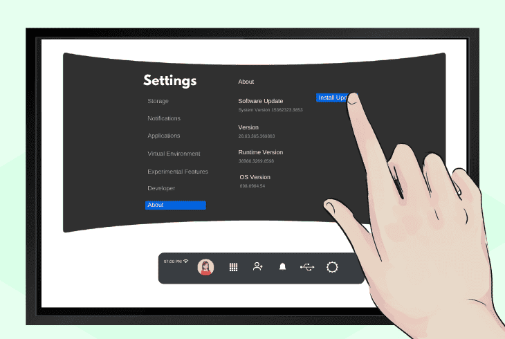 update the oculus quest firmware