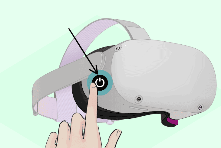 reboot the oculus headset