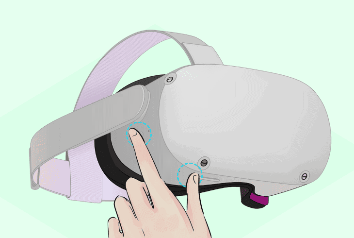 reset the oculus to its initial state