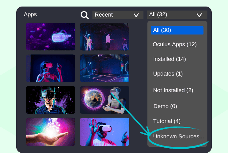 uninstall any side loaded content