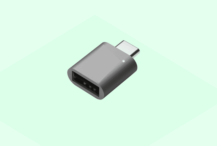 check the type-c to standard usb