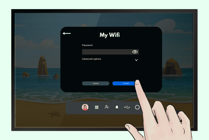 re-enter the wi-fi password