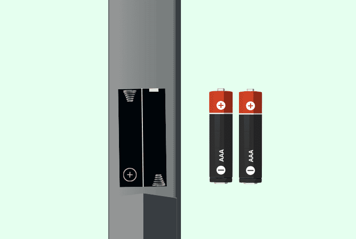 reinsert the remote batteries