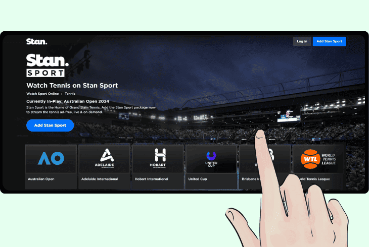 how to cast stan via web browser