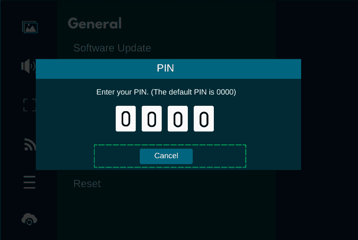 restore the tv to factory defaults