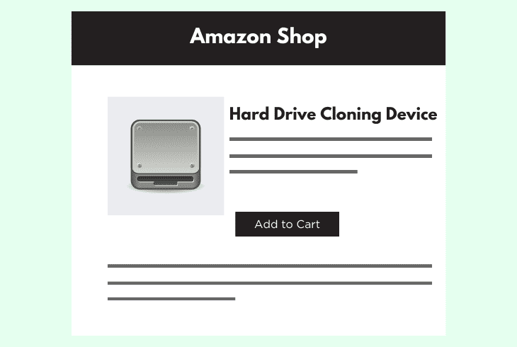 clone the new hard drive