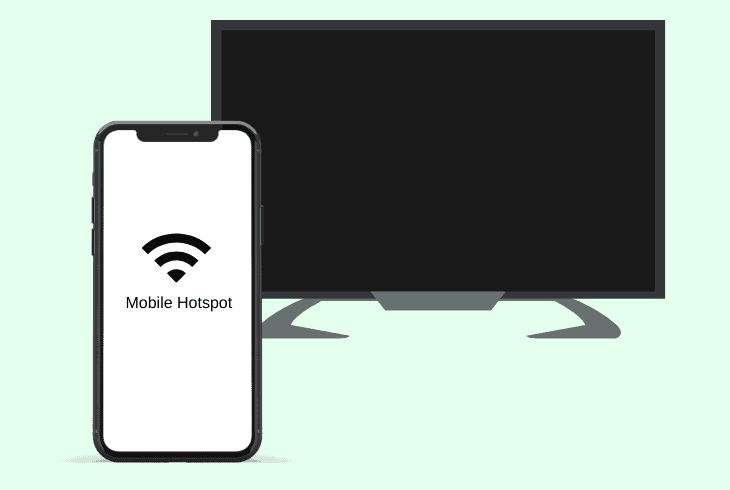 pair the tv to a mobile hotspot