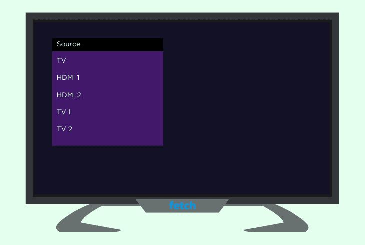test on a different tv input