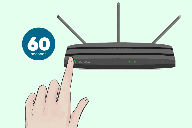 power cycle your router or modem