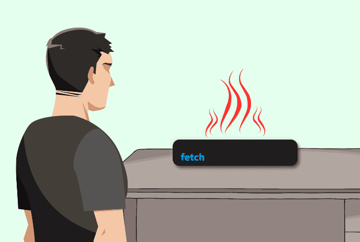 check if the box is overheating