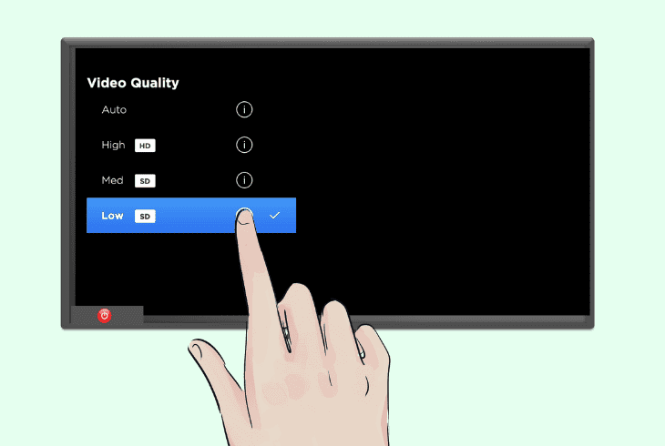 lower stan’s video quality option