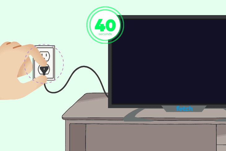 how to power cycle the tv device