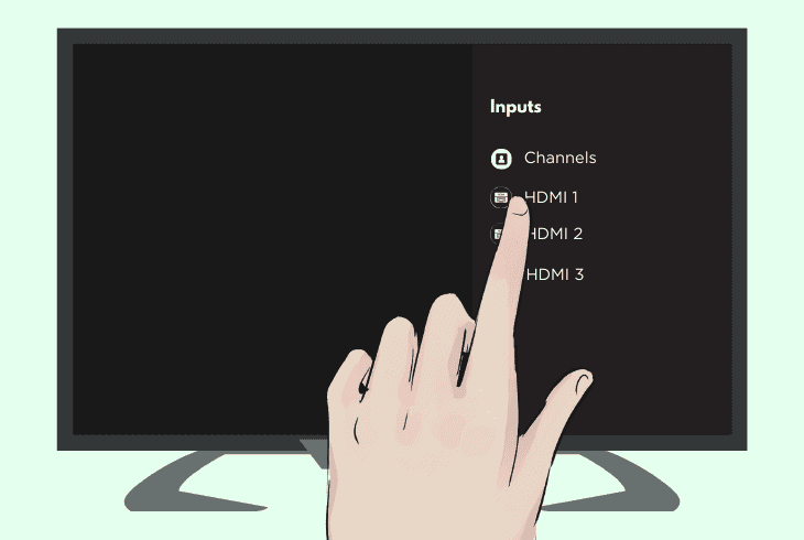 check the kogan tv’s input