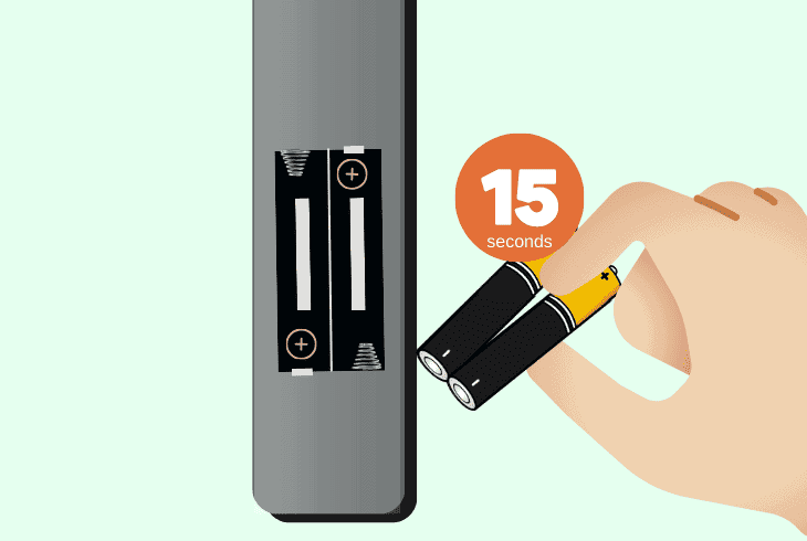 power cycle the tv remote