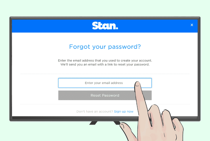 reset your account password