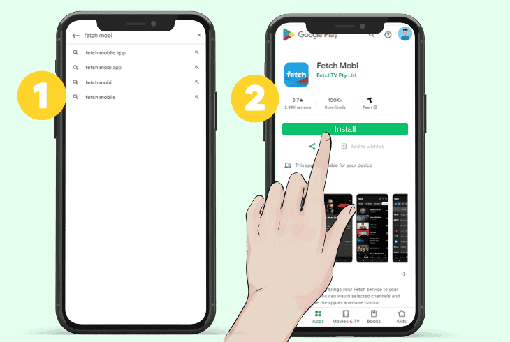 use the fetch “mobi” app