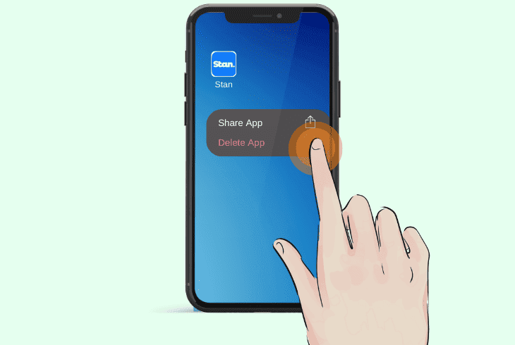 reinstall stan on mobile iphone