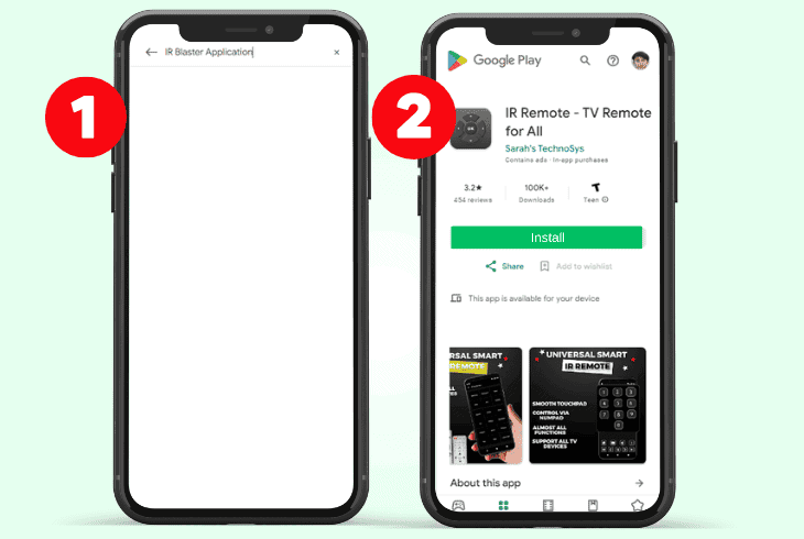use the phone’s ir blaster function