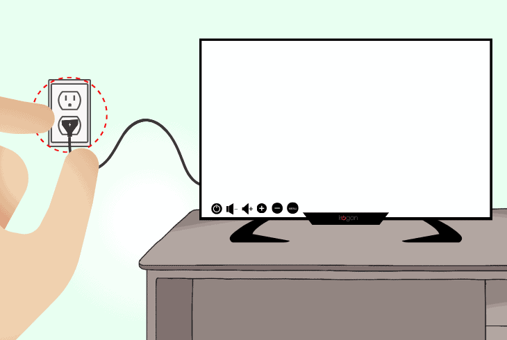 reconnect the kogan tv’s adapter