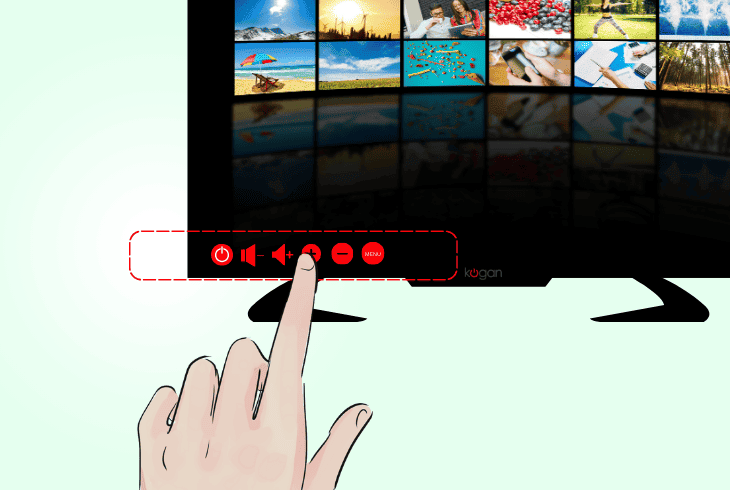 use the physical buttons