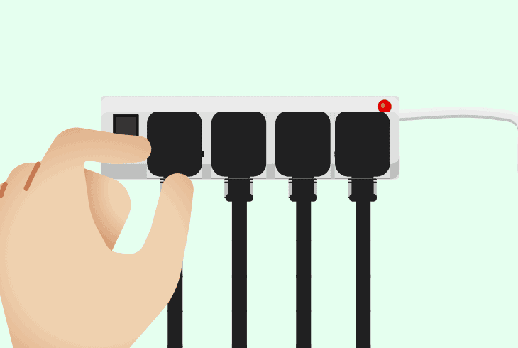 remove external power equipment