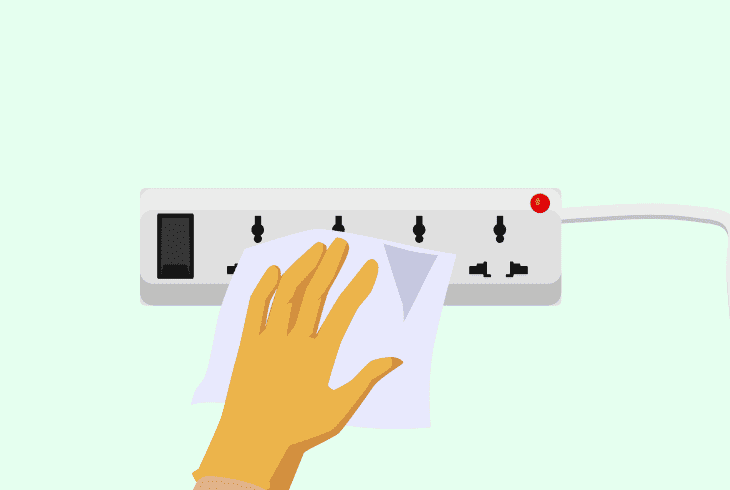 clean fetch tv’s power port
