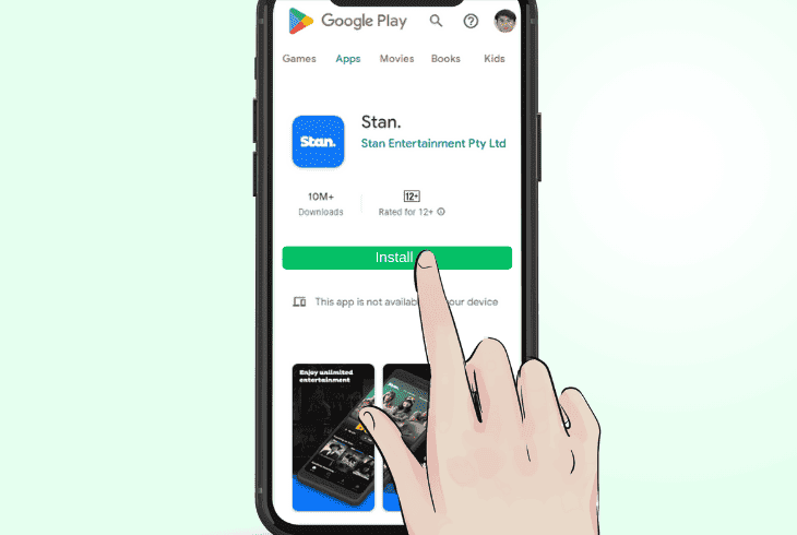 re-install stan (stan mobile & tv app)