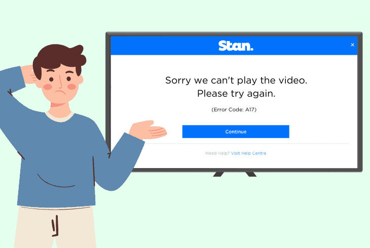 what is error code a17 on stan