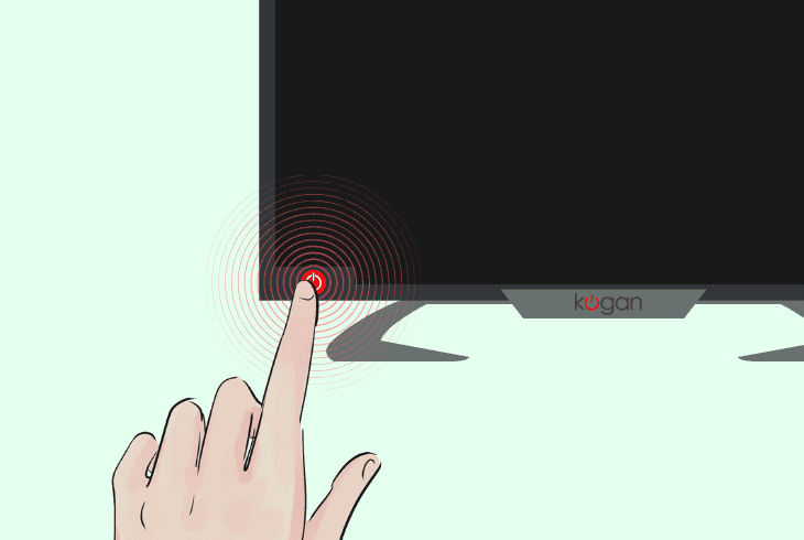try pressing the tv’s power button