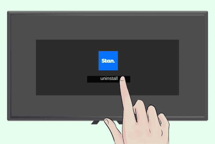 reinstall stan app on smart tv