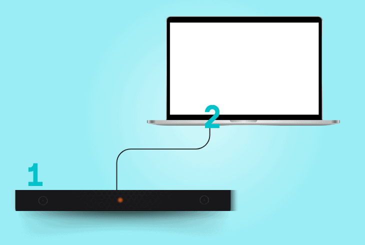 connect the soundbar to another device