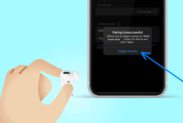 “forget” “re-add” beats on apple ios
