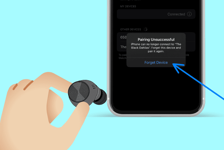 forget re-add tozo earbuds on apple ios