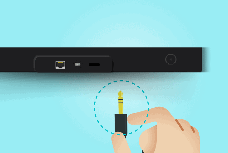 connect onn soundbar via audio cable
