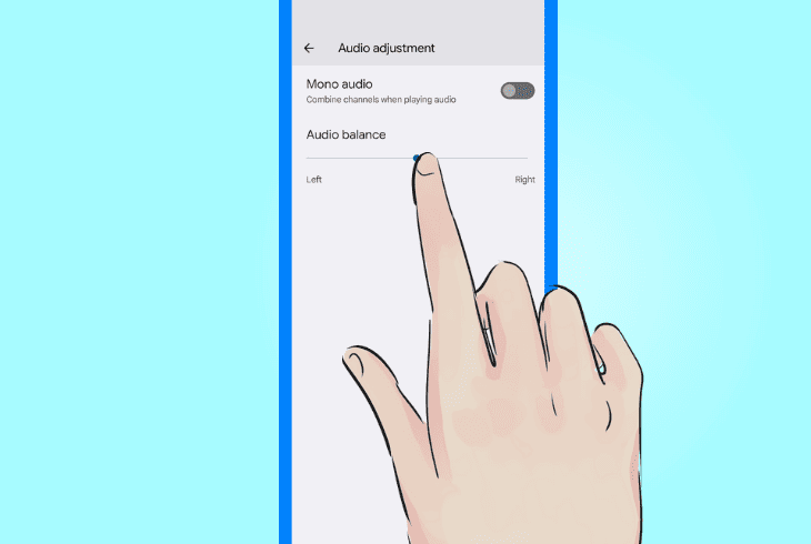 check audio balance settings mobile devices