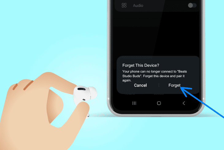 forget & re-add the beats buds