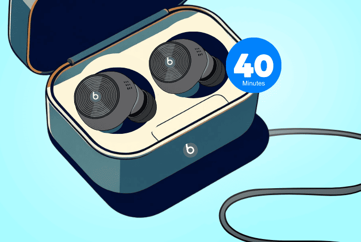 fully charge the beats earbuds