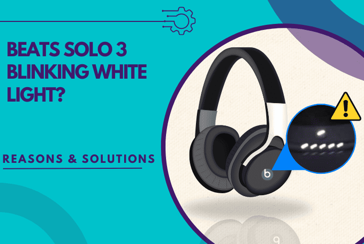 beats solo 3 blinking white light