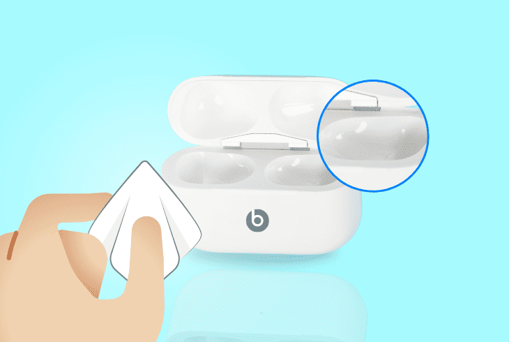 clean the buds and charging case